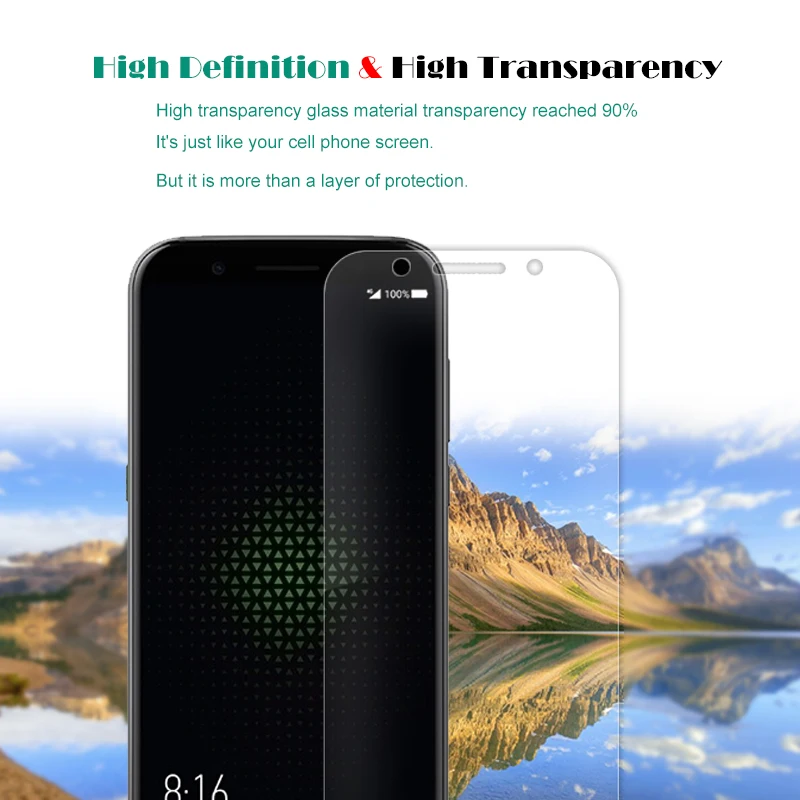 2 шт. Премиум Закаленное стекло для Xiaomi Black Shark Gaming screen Protector Прозрачная закаленная защитная Пленка чехол для Black Shark