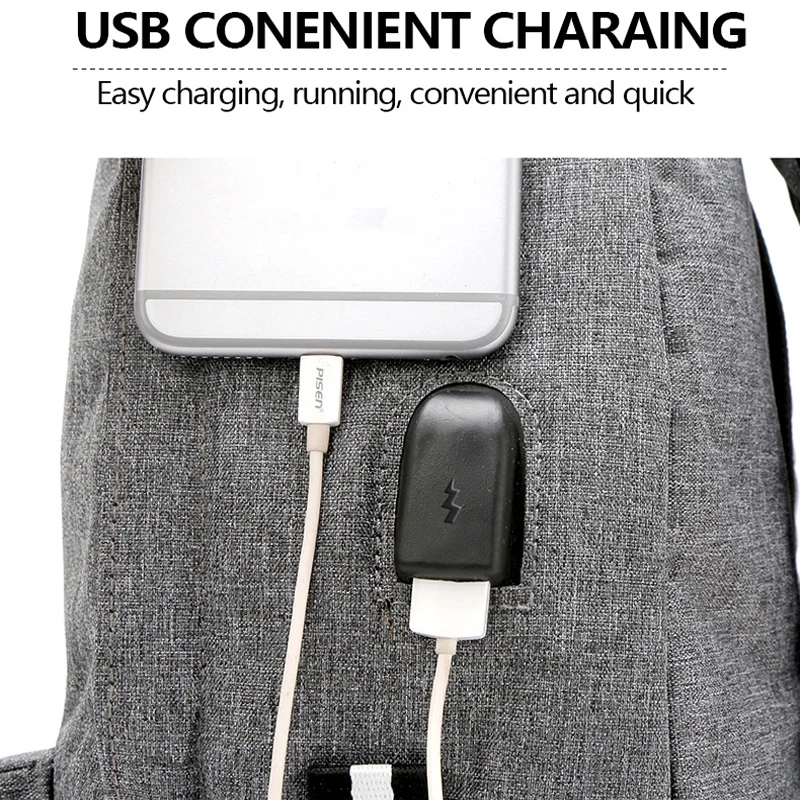 Модный мужской рюкзак для ноутбука с usb зарядкой, рюкзаки для компьютера, повседневные стильные сумки, большая мужская деловая дорожная сумка, рюкзак