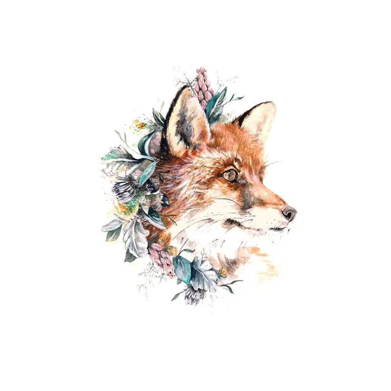 Melancholy Wolf Iron on Heat Transfer печать пластыри моющиеся для футболки Одежда DIY стикер s аппликации