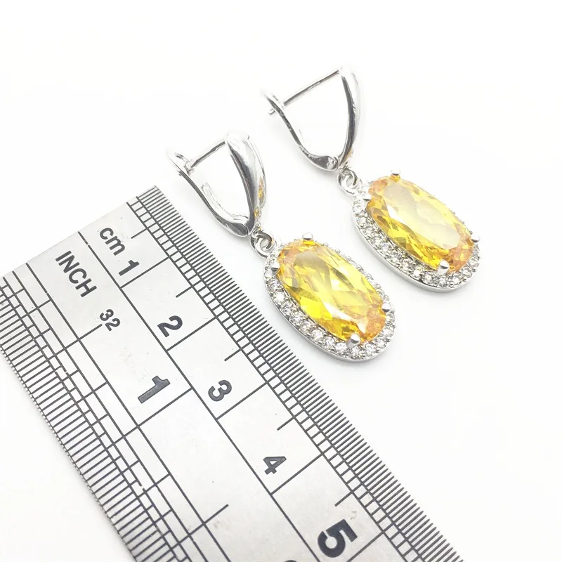 Женский комплект из колье и серёг серебра 925 пробы|jewelry sets earrings|silver jewelry setsterling silver