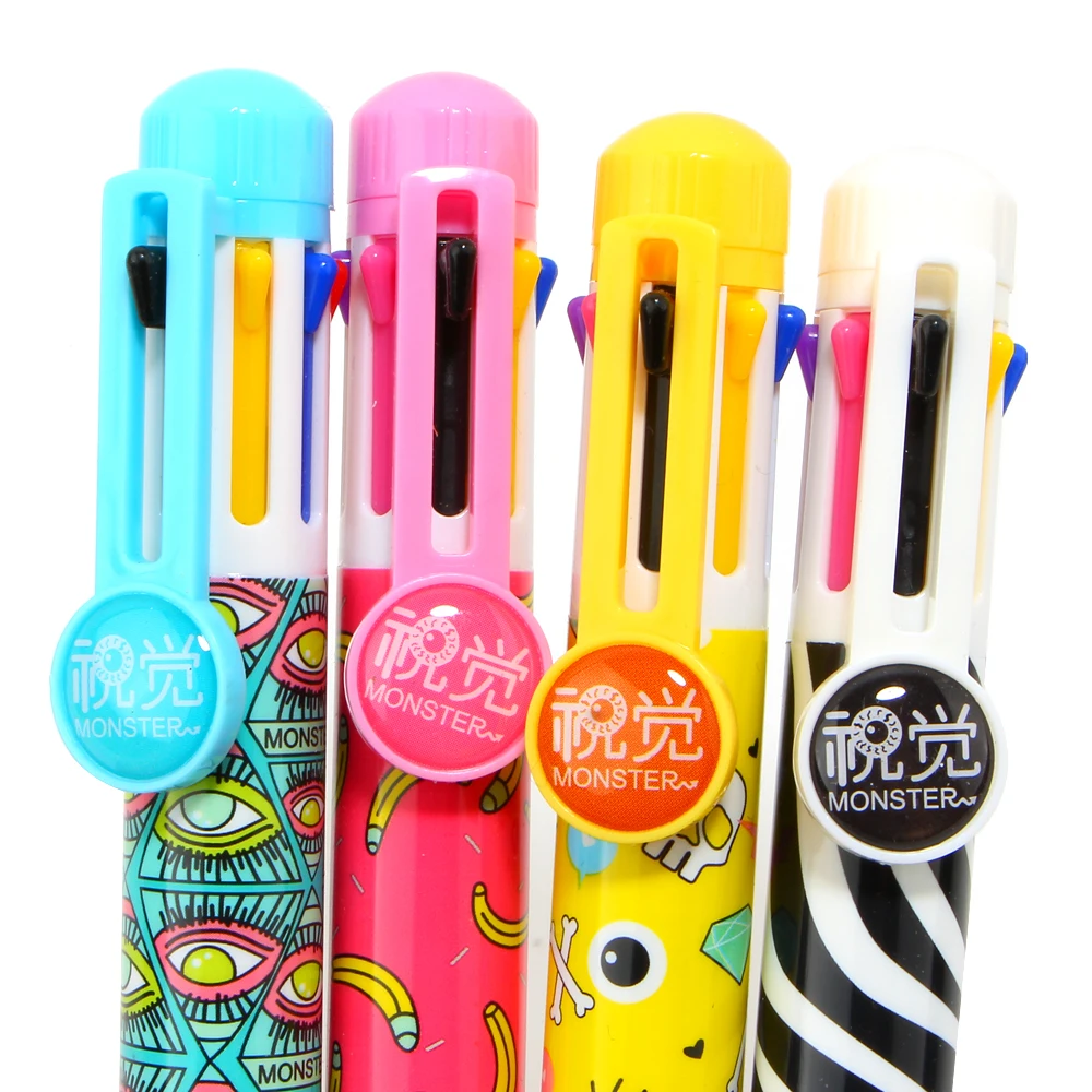 4 шт./лот 8 цветов милая Шариковая ручка многоцветная многофункциональная цветная