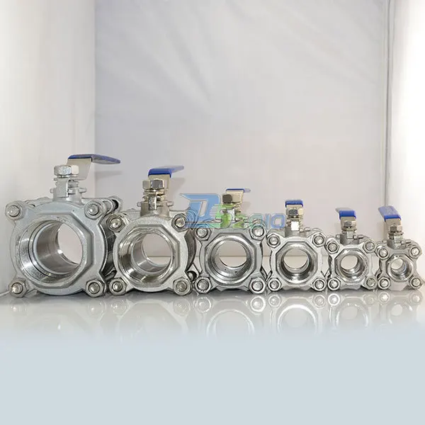 2 &quotполный порт шаровой клапан с резьбой 3 шт нержавеющая сталь 316 1000WOG |