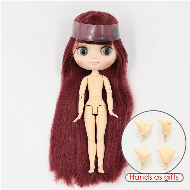 Фабрика blyth middie кукла 1/8 bjd 20 см матовое лицо шарнирное тело милая игрушка подарок для девочки - Цвет: matte face Y