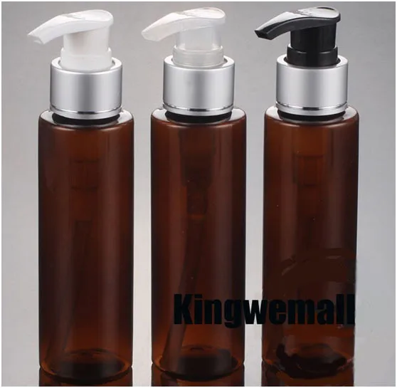 

Cosmetics Bottle Beauty Container Professional Makeup Refill Packaging Plastic Accessories Empty Pump Brown Shampoo Dispenser