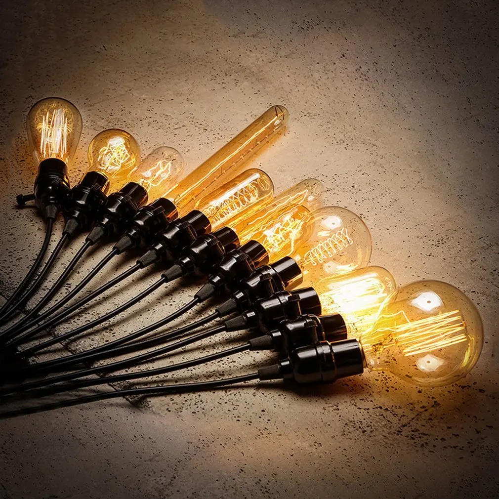 

ICOCO 3W 5W 40W Vintage Edison Bulb E27 E14S Filament Tungsten Lamp Incandescent Light Decor Home Lighting Pendant Lamp