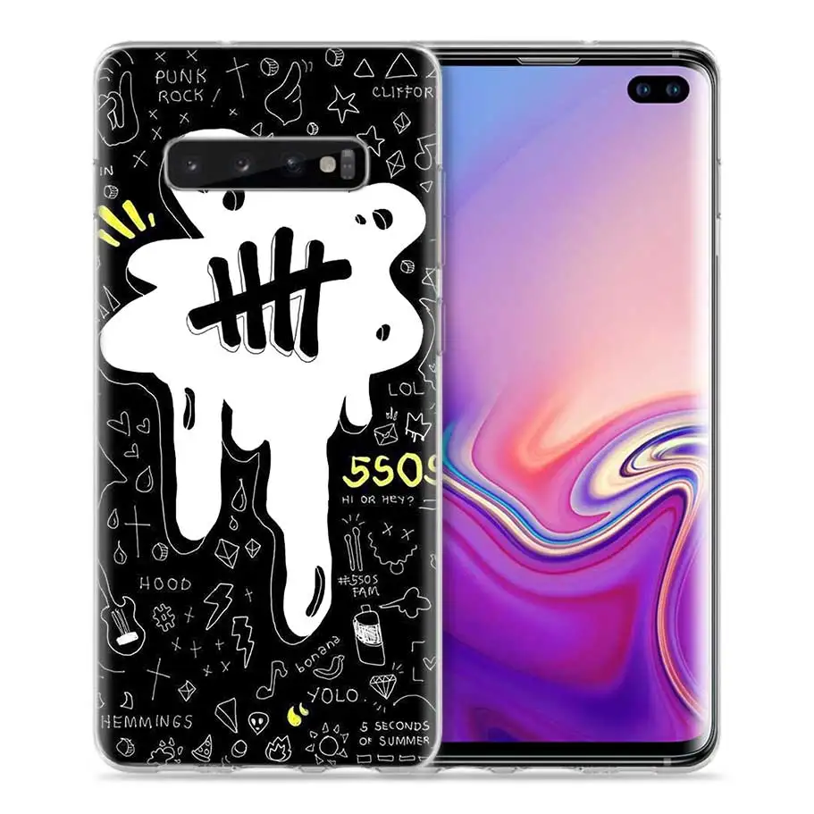5 Seconds Of Summer 5SOS чехол для Samsung Galaxy S8 S9 S10 5G S10e S7 Note 8, 9, 10, J4 J6 плюс J5 J8 J3 силиконовый чехол для телефона