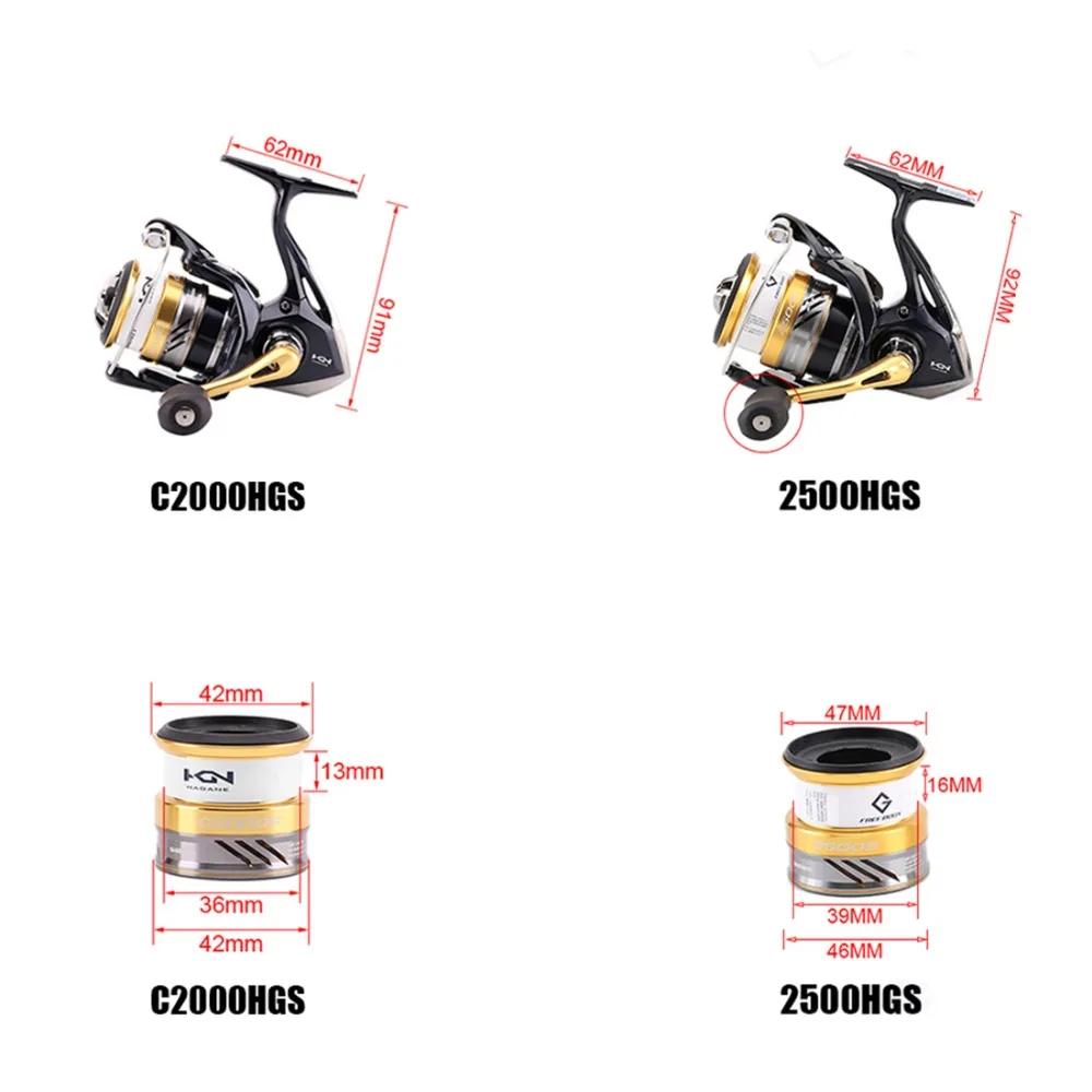 Спиннинговая катушка SHIMANO NASCI C2000S C2000HGS 2500HGS 4 + 1 шарикоподшипник максимальная тяга