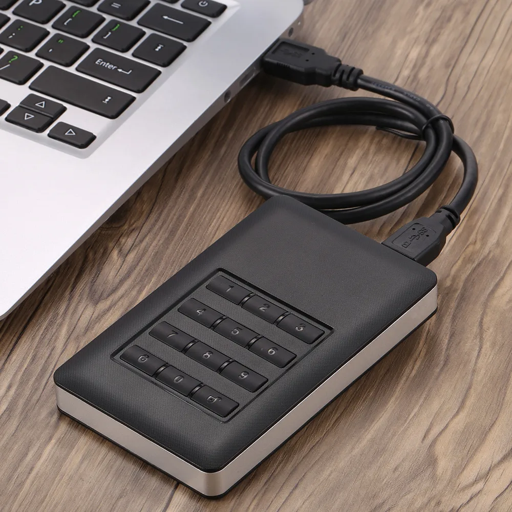 USB3.0 5 Гбит HDD Чехол защитный военный Класс аппаратного зашифрованный безвинтовое