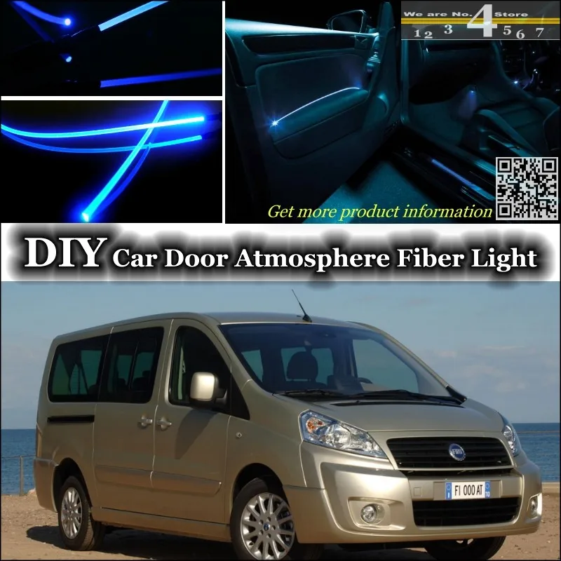 

Для Fiat Scudo MK2 внутренний окружающий свет тюнинг атмосфера волоконно-оптический ленточный свет внутри Дверная панель Освещение не EL свет