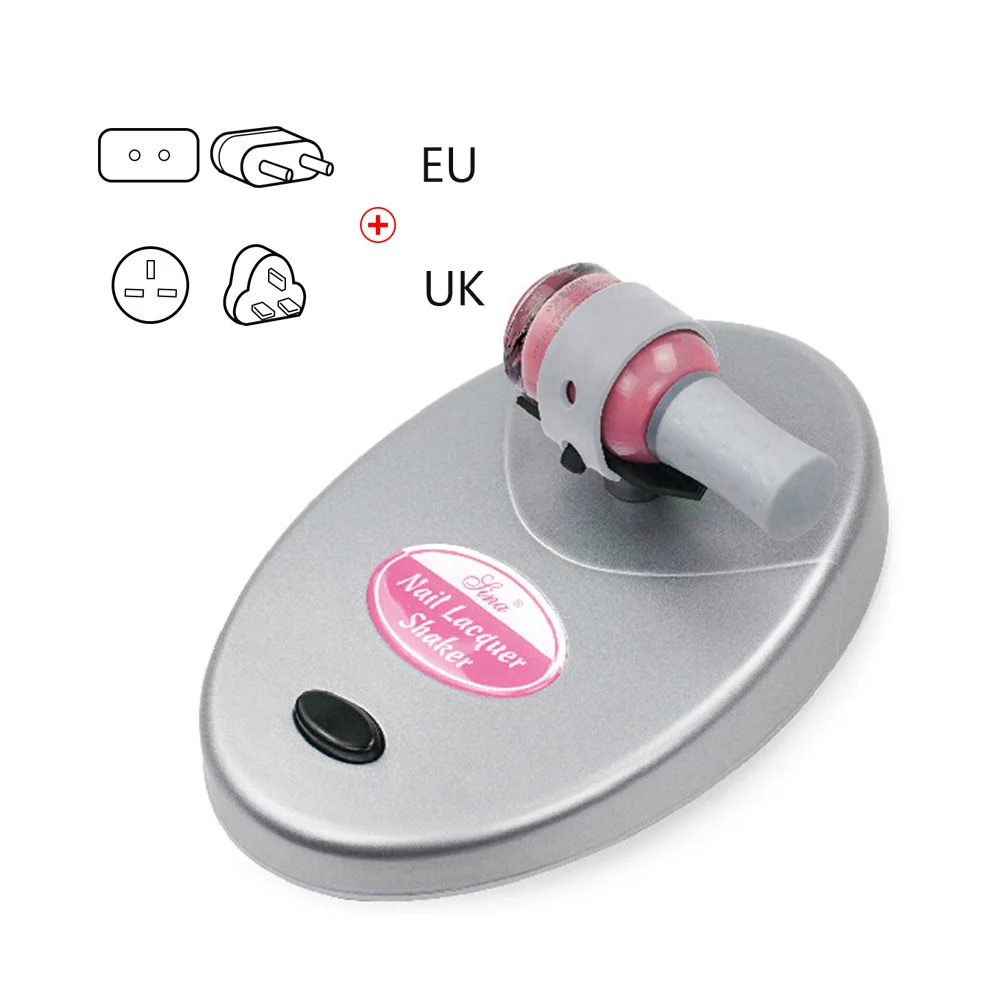 110V-240V UK PLUG Гель лак для ногтей Краска шейкер маникюрный лак для ногтей машины инструменты для ногтей клей для ногтей тату чернила удалить осадок - Цвет: 110V-240V UK PLUG