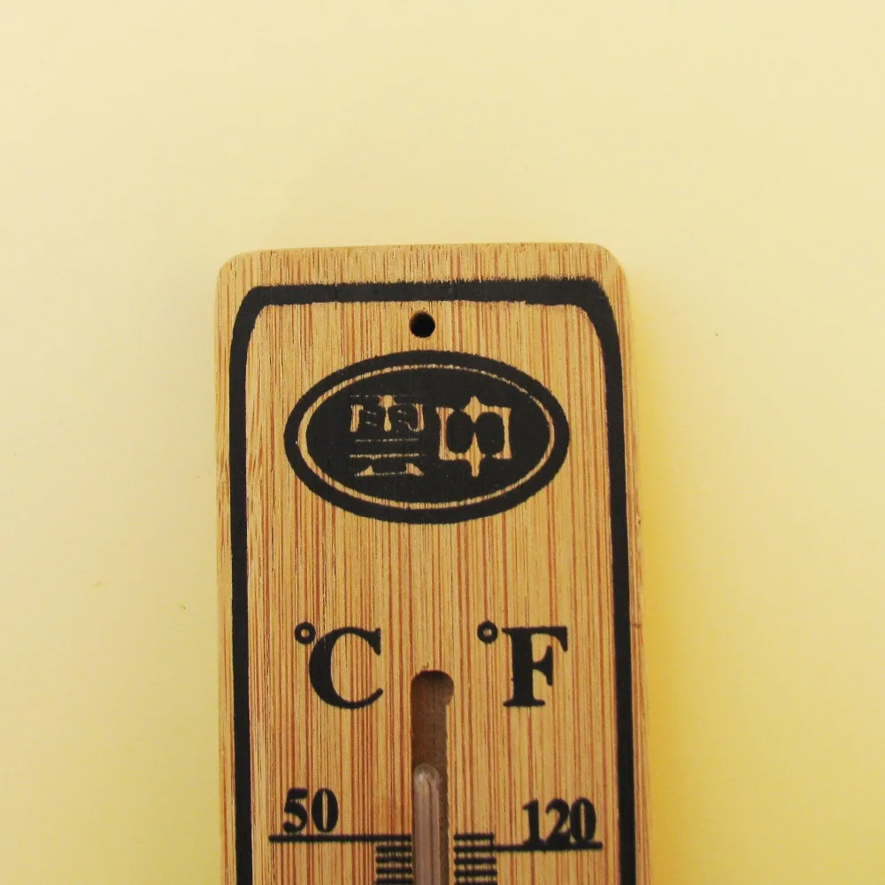 Физический комнатный термометр бамбуковые настенные монтажные Термометры