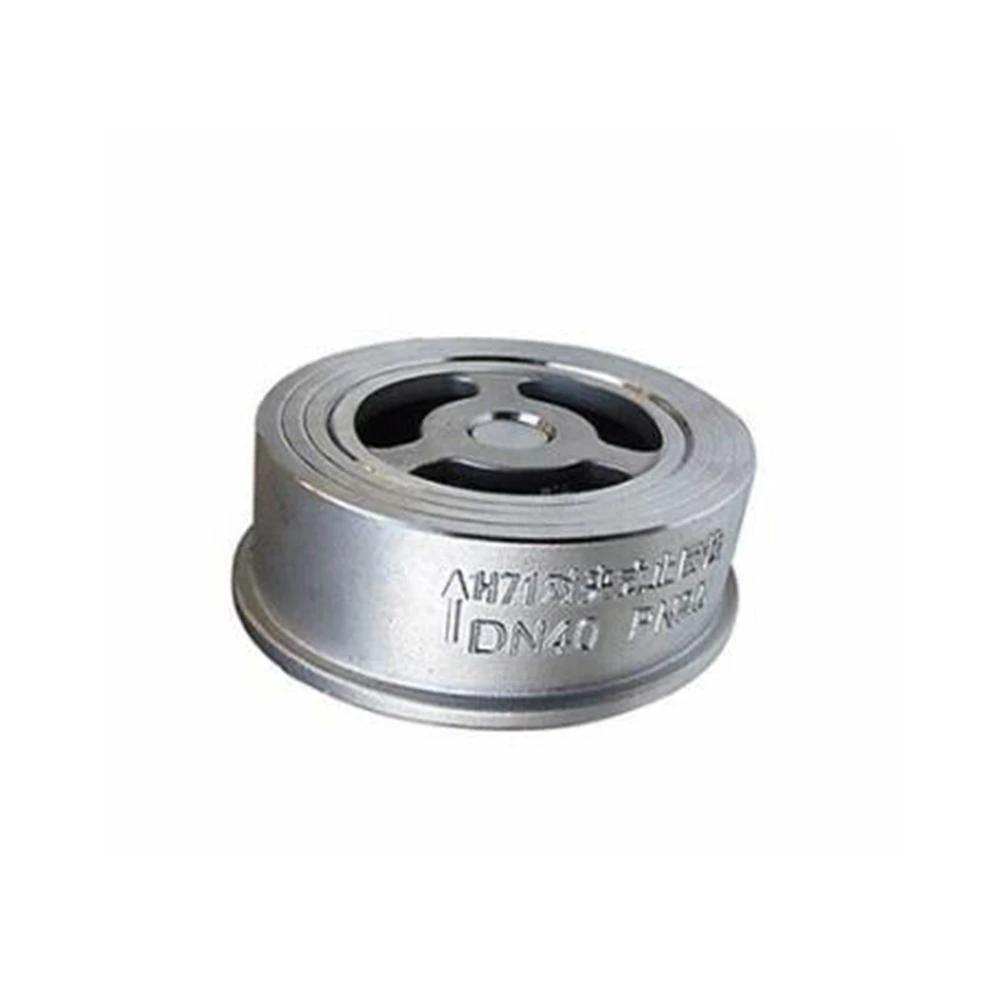 

DN15 - DN150 stainless Steel Wafer Check Valve Silica Sol Process Lifting type One Way Valve SS304