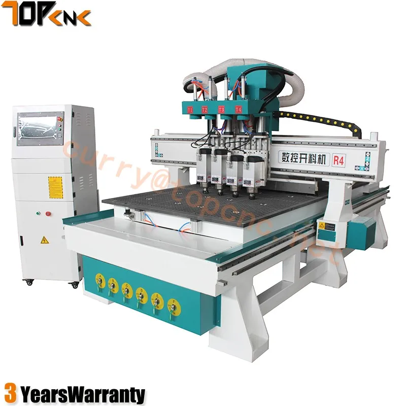 Ncstudio/DSP/Mach 3 дерева акрила ПВХ оси CNC гравировальный станок 1325 cnc маршрутизатор 4