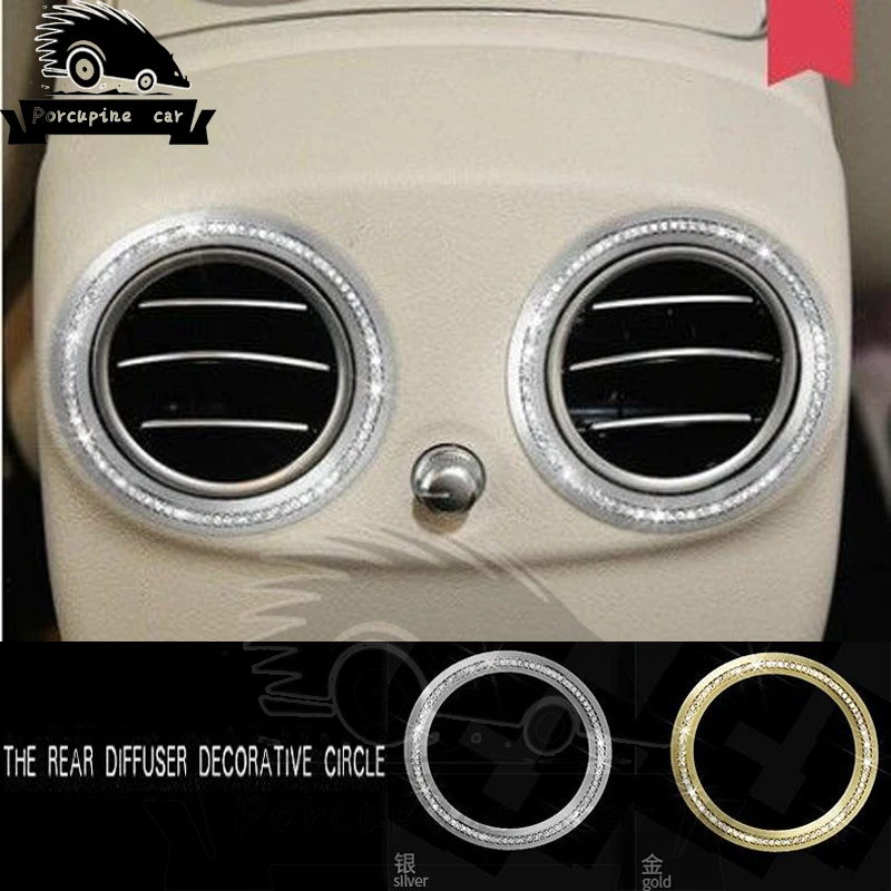 

Накладка на заднюю крышку, автомобильные аксессуары, выход кондиционера для Mercedes W205 Class C GLC C180 C200 C260 C400 2015 2016 2017