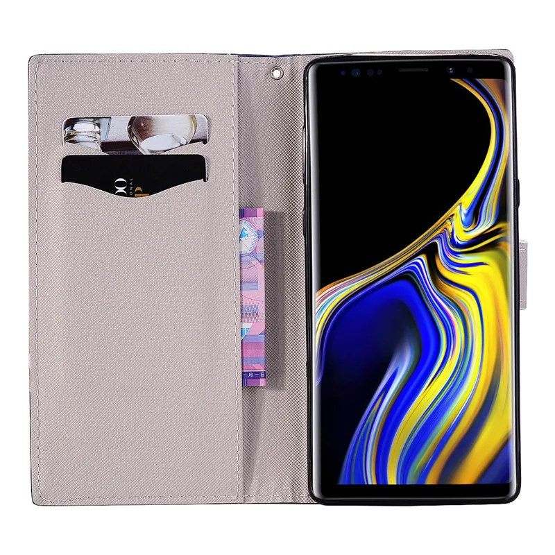 Чехол Кошелек с откидной крышкой для Samsung Galaxy S5 S6 Note 9 S7 Edge S8 S9 Plus S7Edge S8Plus S9Plus Note9