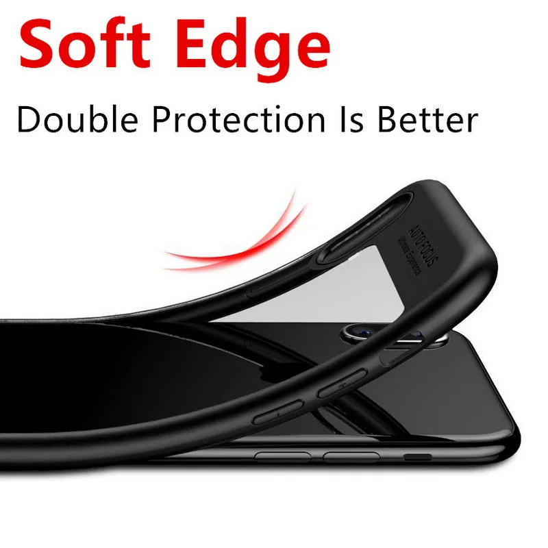 Для Iphone X Case 6 6s 7 8 плюс Роскошный прозрачный жесткий чехол на заднюю часть Капа
