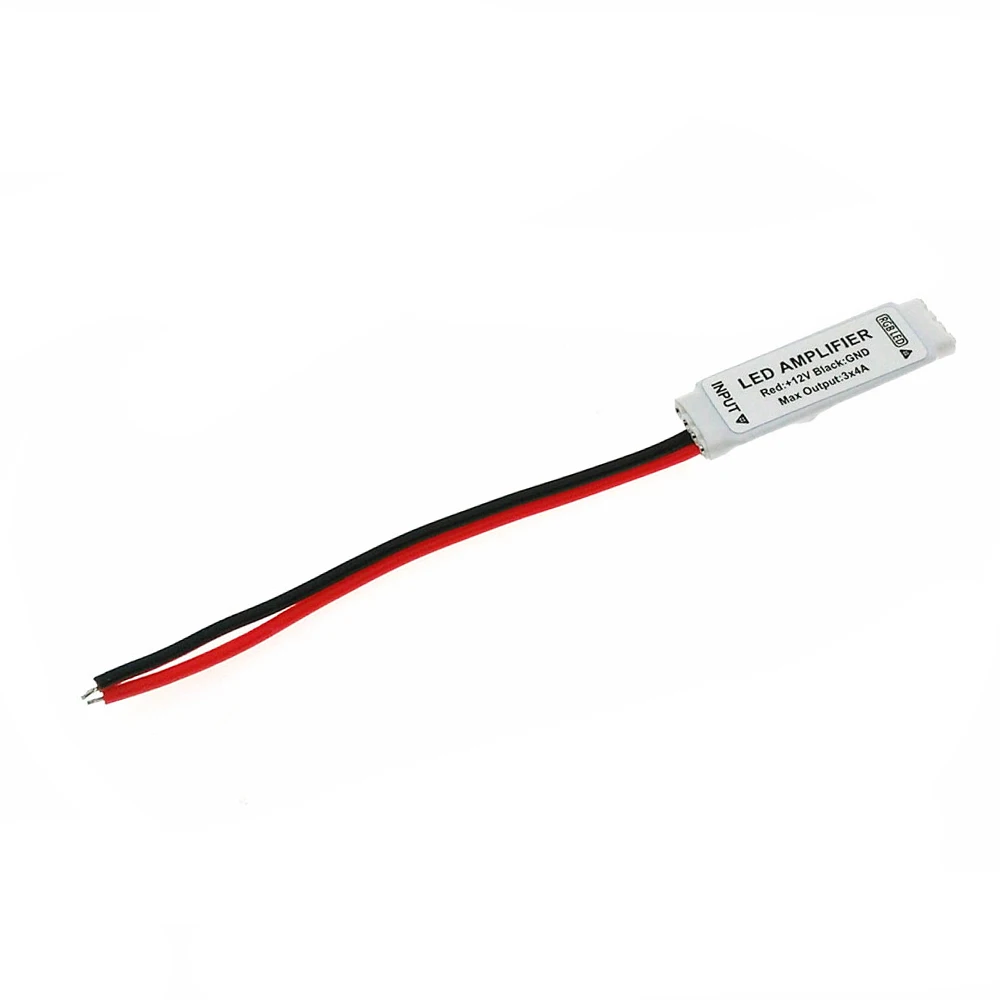 Цветная (RGB) Светодиодные ленты усилитель DC12V 3 * 4A мини светодиодный Усилитель для