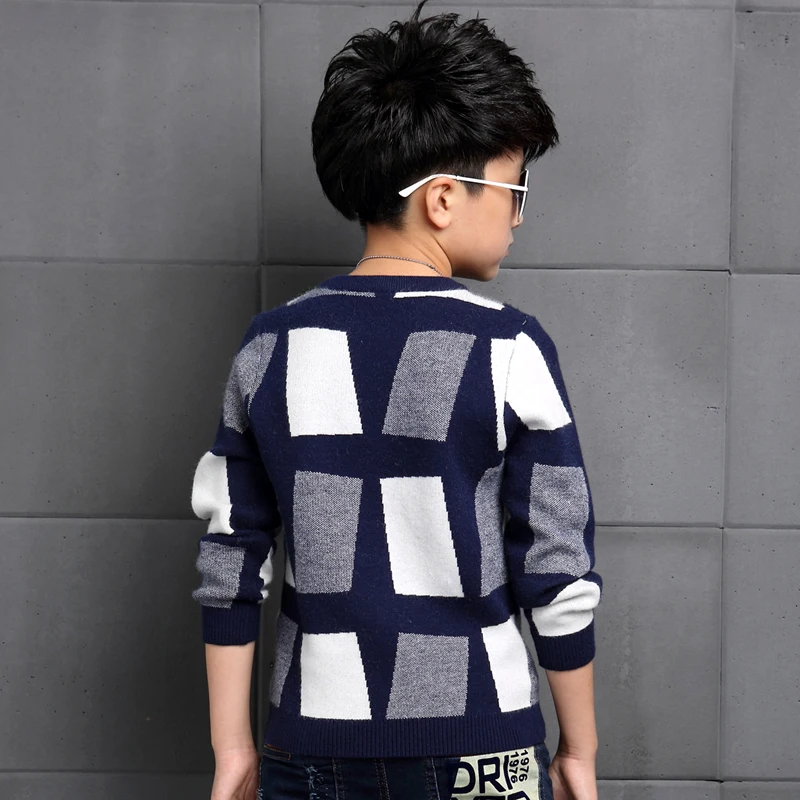 2019 Повседневные вязаные свитера для мальчиков на осень и зиму детские пуловеры в