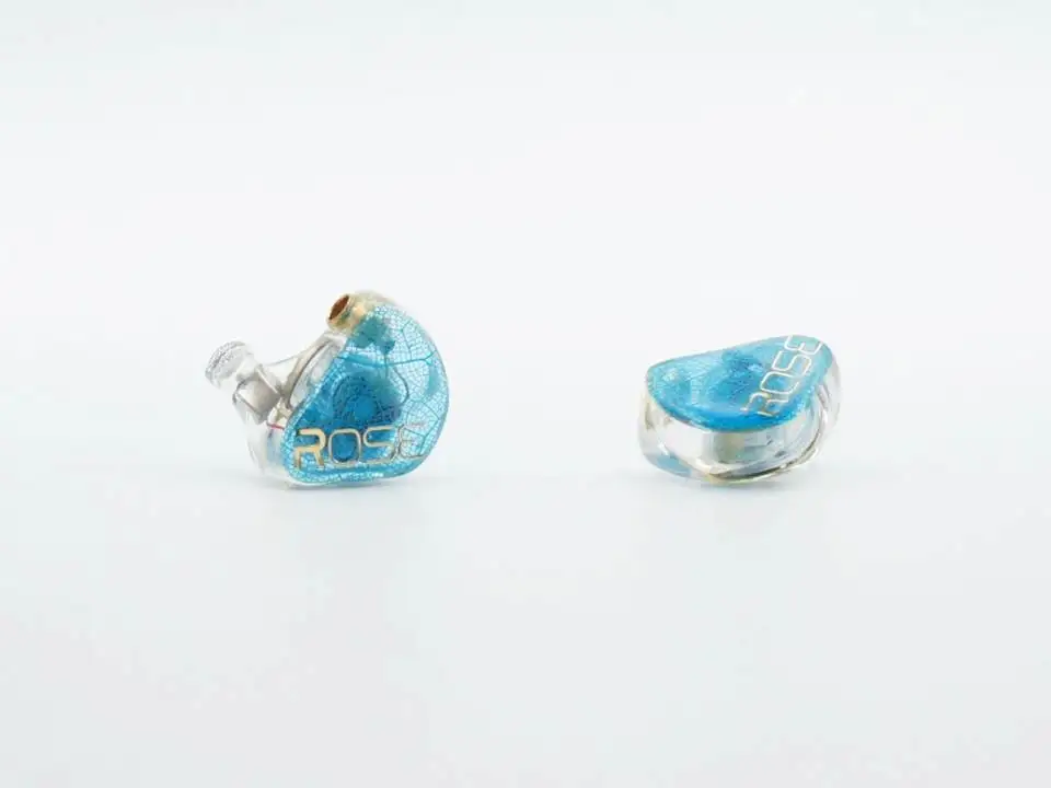 Leaf Grain Blue Роза QT-7MK3 динамический+ BA Гибридный привод MMCX Съемный 3D печать шок бас HiFi наушники-вкладыши и с микрофоном кабель - Цвет: Leaf Grain Blue