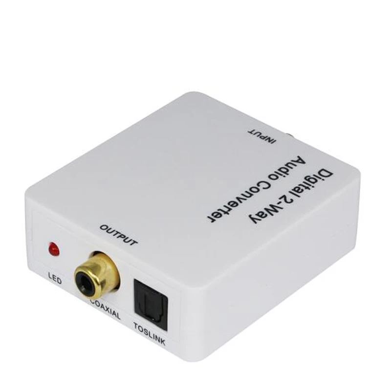 Цифровой 2 полосный аудио преобразователь spdif toslink в коаксиальный или audio bi