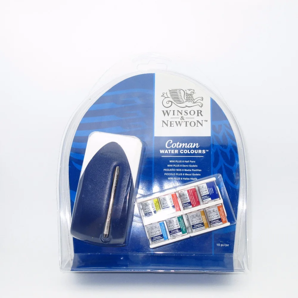Winsor& Newton Cotman акварельные краски Mini Plus 8 полукрасок