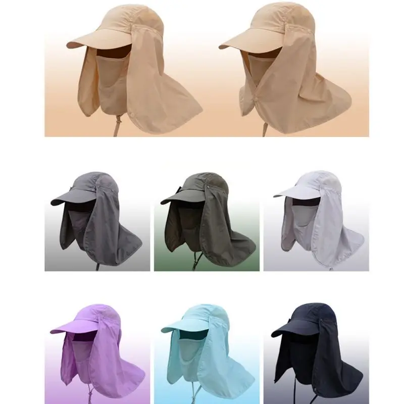Summer Protective Chapeu Feminino Neck Cover Ear Flap UV Protection Men Women Sun Hats | Аксессуары для одежды