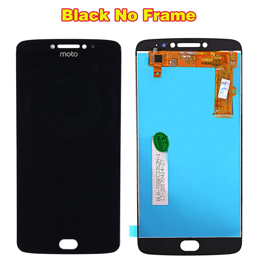ЖК дисплей Motorola Moto E4 Plus 5 дюйма дигитайзер сенсорного экрана в сборе рамка plus 1280*720