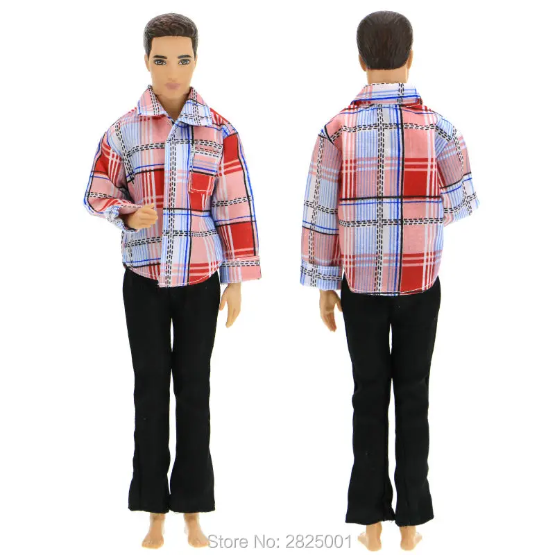 Модные Классические наряд повседневная одежда с длинным рукавом тартан Рубашки