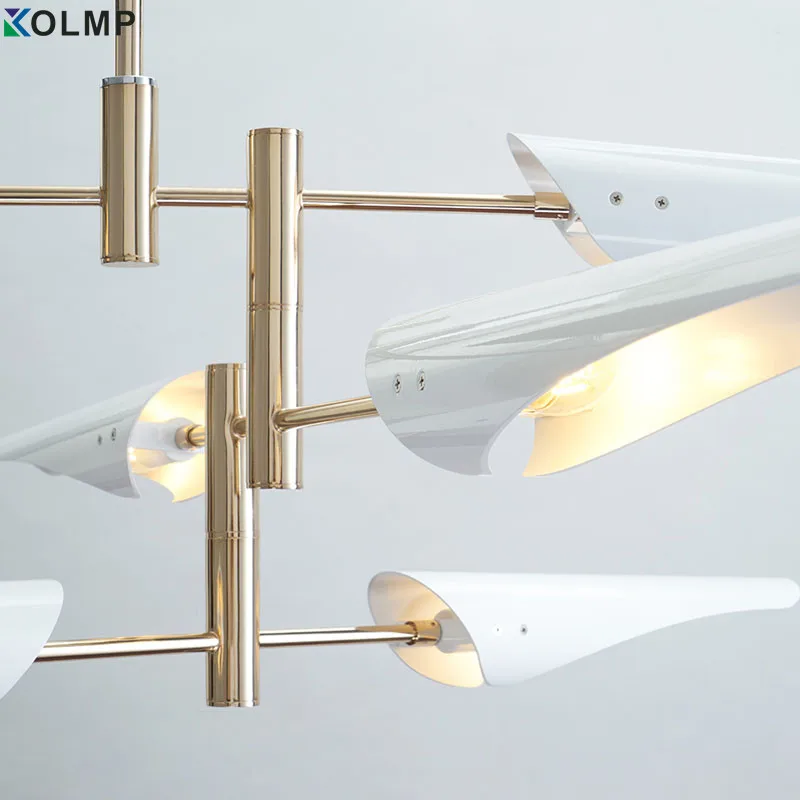 Люстра для современного салона люстра гостиной с металлическим абажуром 4/6/8 arms