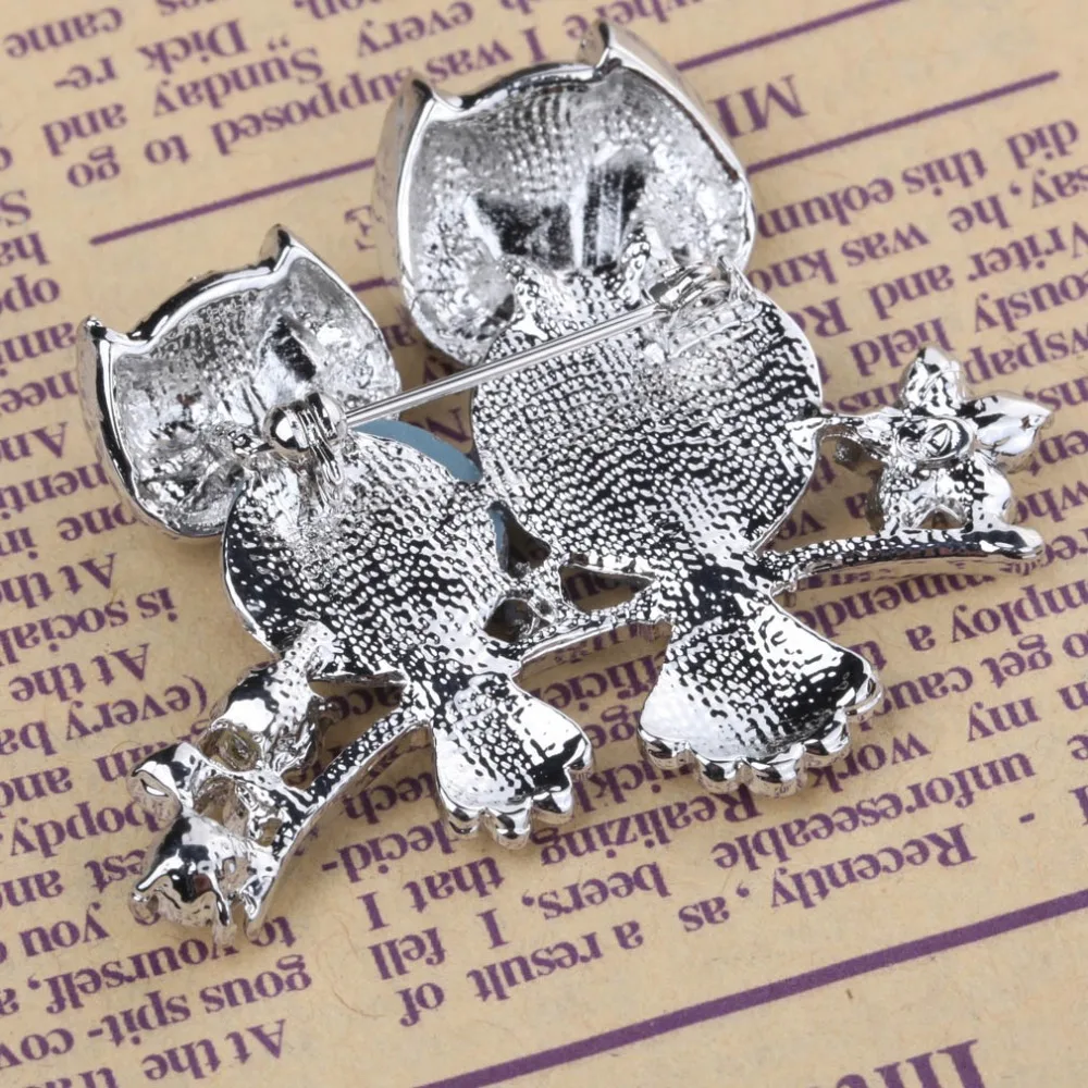 Брошь попугай рождественские подарки штифты корсажа Две совы булавки костюм