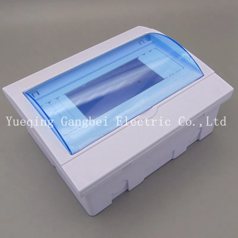 

6-8 ways Plastic distribution box for circuit breaker indoor on the wall