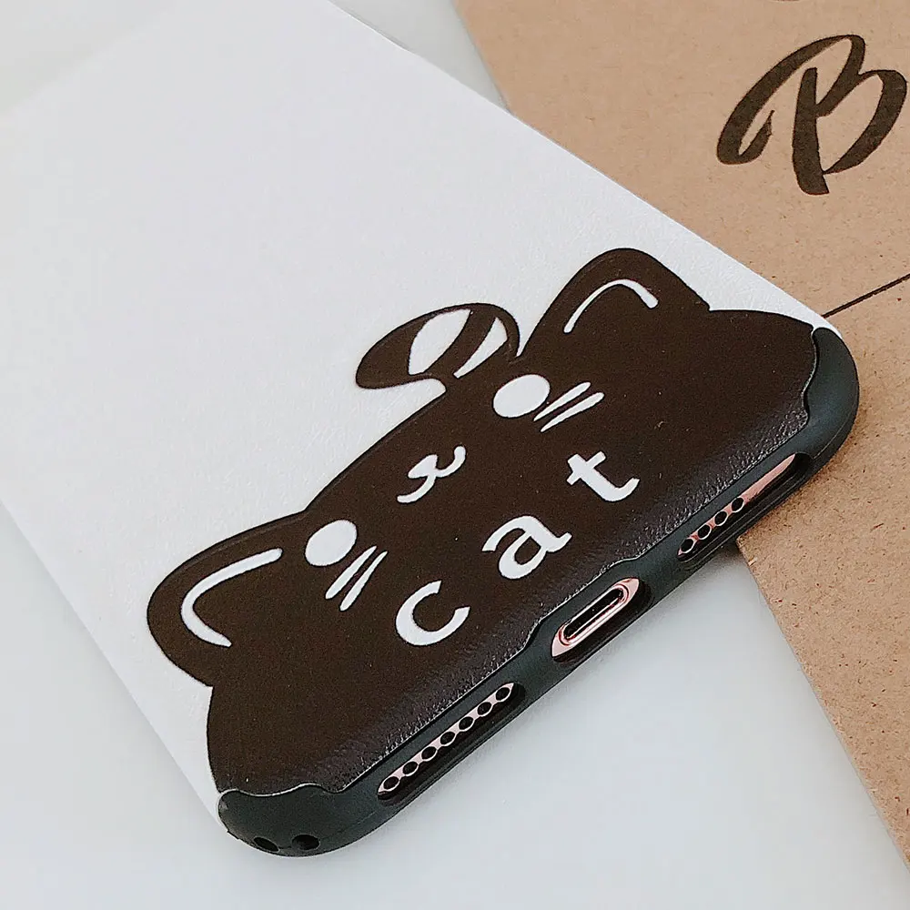 KISSCASE Cat Silicone Embossed Case For iPhone 8 7 X XS XR MAX 6 6S Chic Cute Back Cover 6s Plus CASE |