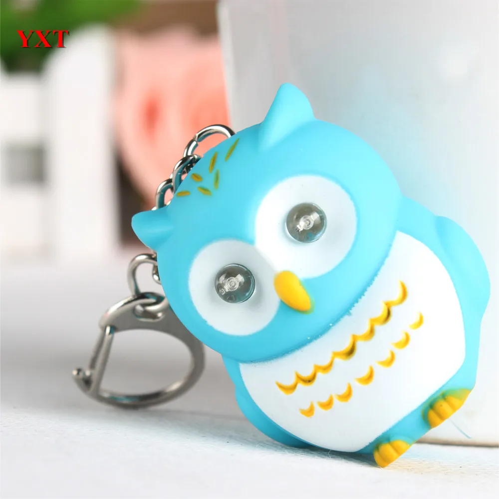 Новый дизайн зеленая сова птица со светодиодом создает звук и светильник