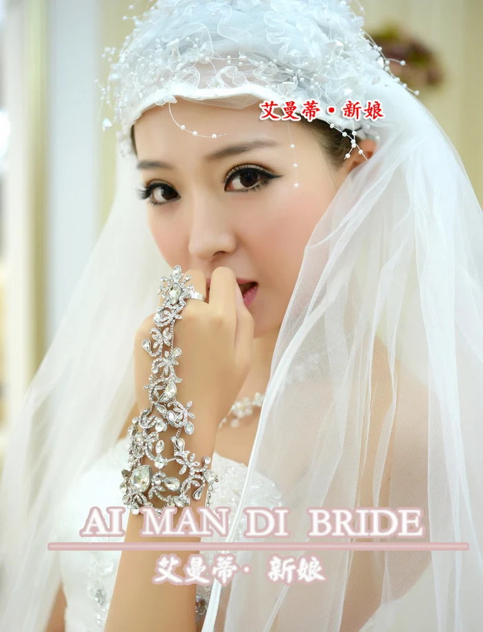 2018 Роскошные винтажные хрустальные цветы Свадебная ручная цепочка свадебный