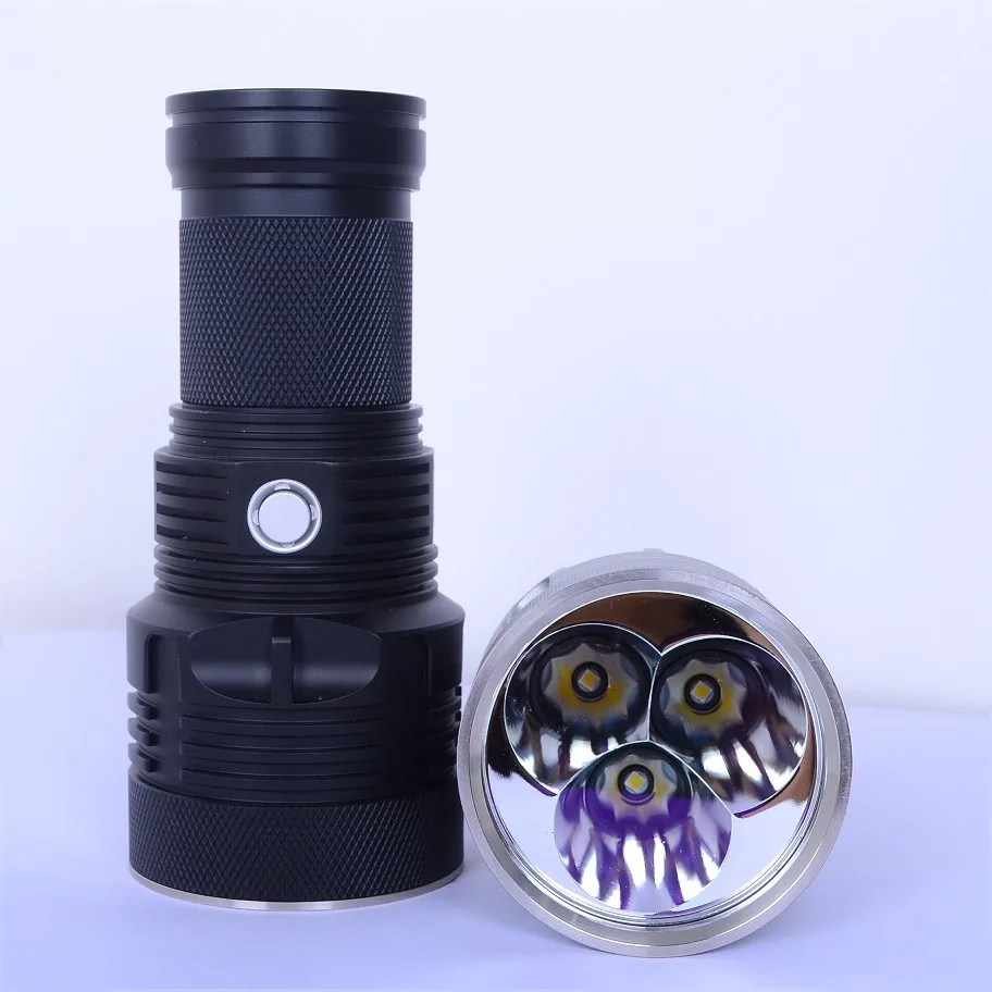 HaikeLite MT09R супер яркий фонарик 3 x CREE XHP70.2 светодиодный Макс 24000 люмен расстояние