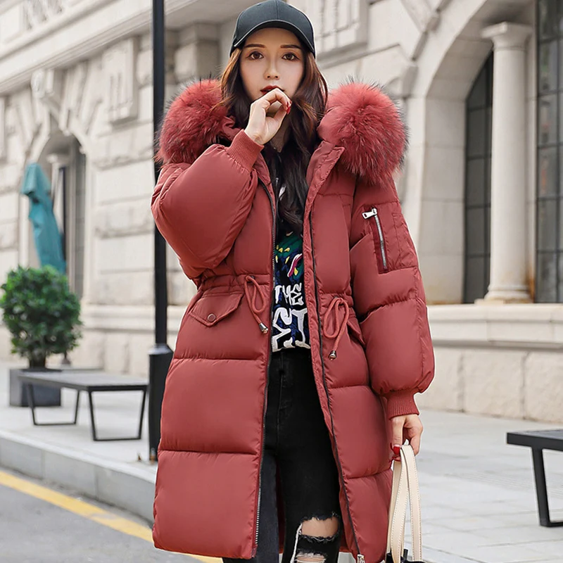 Fitaylor Новая зимняя Женская хлопковая куртка пальто с капюшоном теплый большой