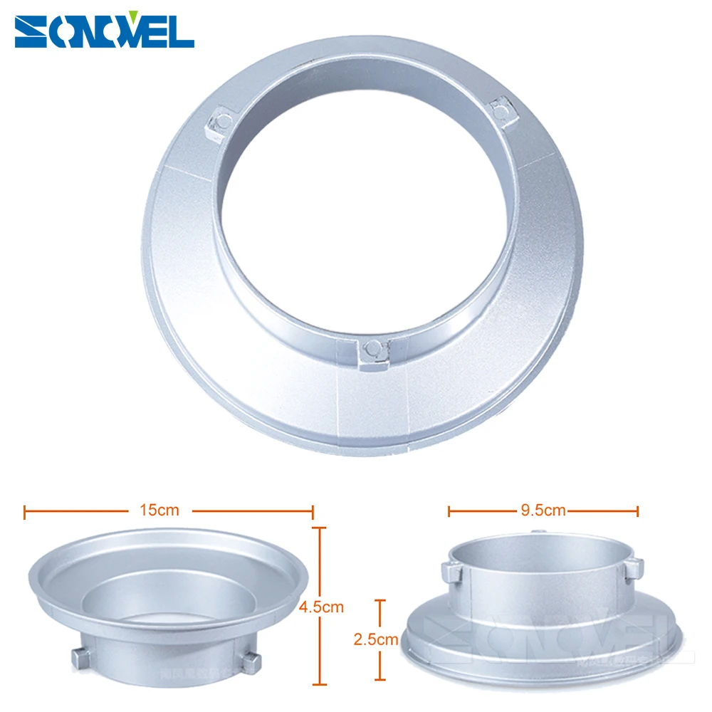 Диаметр 150 мм Монтажное кольцо адаптер с фланцем для вспышки подходит крепления