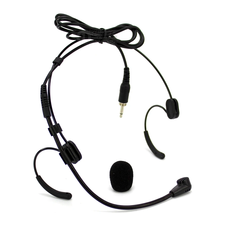 5 шт. двойной наушник микрофон конденсатор гарнитура 3 мм разъем наружный винт