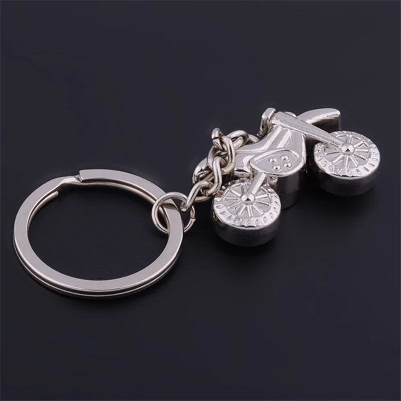 1 шт. мини модель мотоцикла цепочки кольца для ключей металлический держатель из