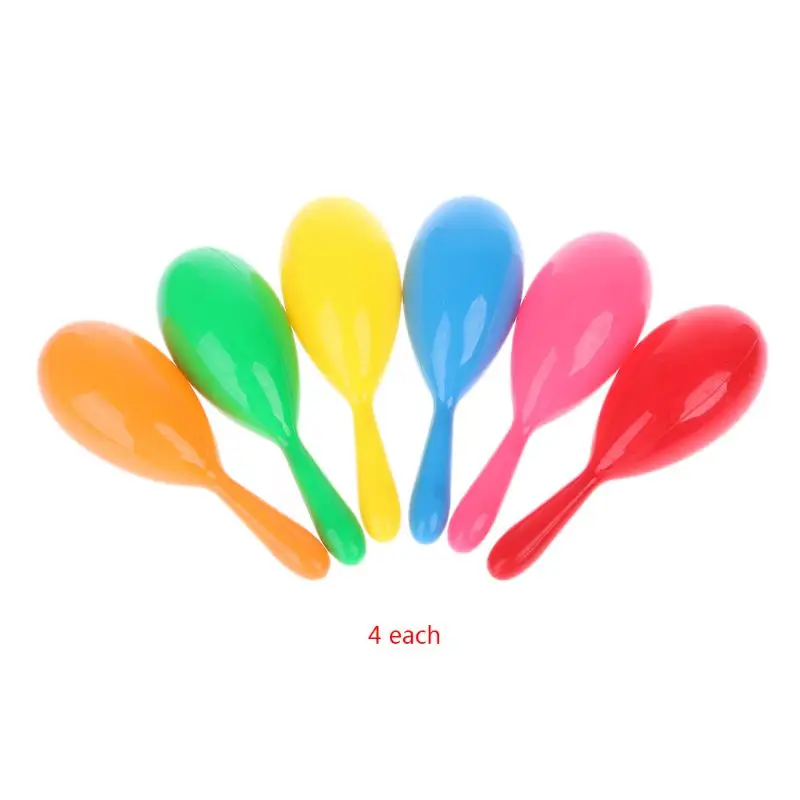 

2020 New 24pcs Neon Maracas Fiesta Party Supplies Party Favors Noisemaker Mexican Party Decorations
