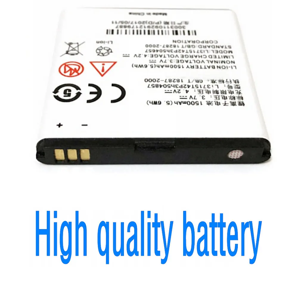 Высокое качество Замена батареи 1350mAh Li3715T42P3H504857 для ZTE V808 U880S U812 V788D U830 N788 U788 N789 N799D
