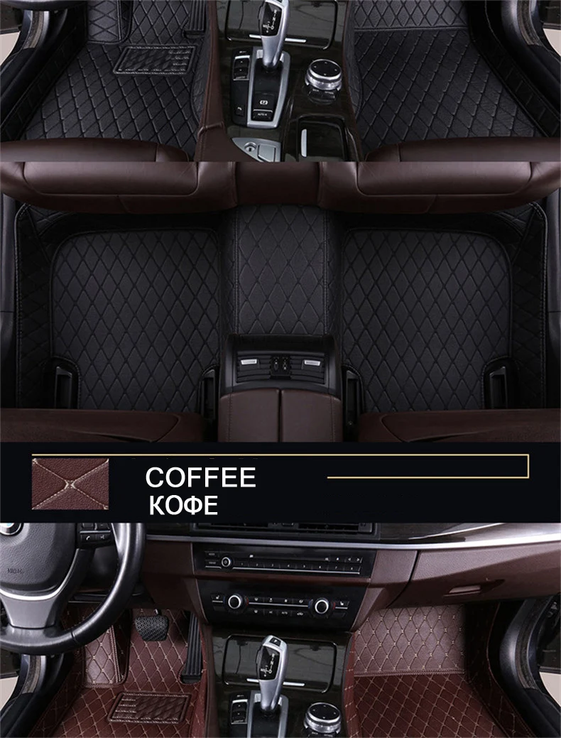 Автомобильный кожаный коврик для ног honda Accord City Civic CRV CRZ Crosstour Elysion Fit Jade Insight Odyssey Pilot Vezel