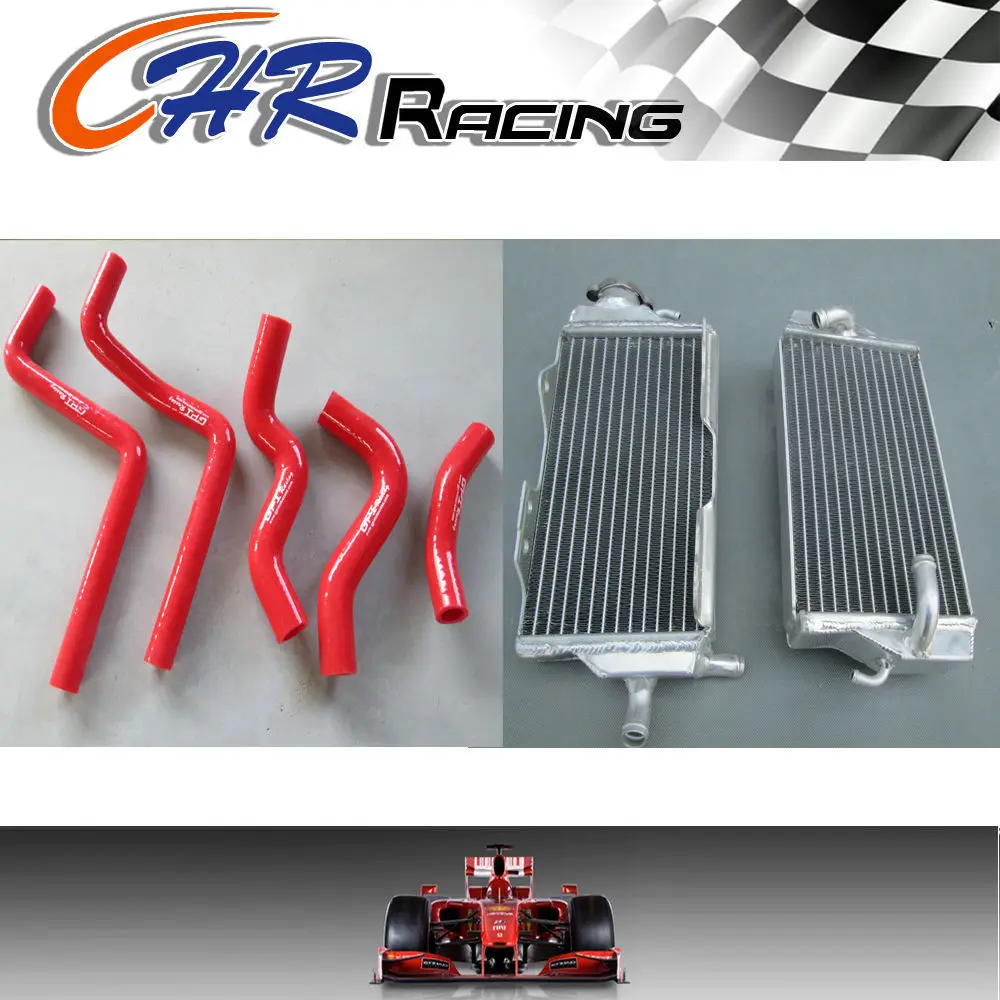 Радиатор и шланг из алюминиевого сплава с левой правой стороны для Honda CR125 / CR 125 R