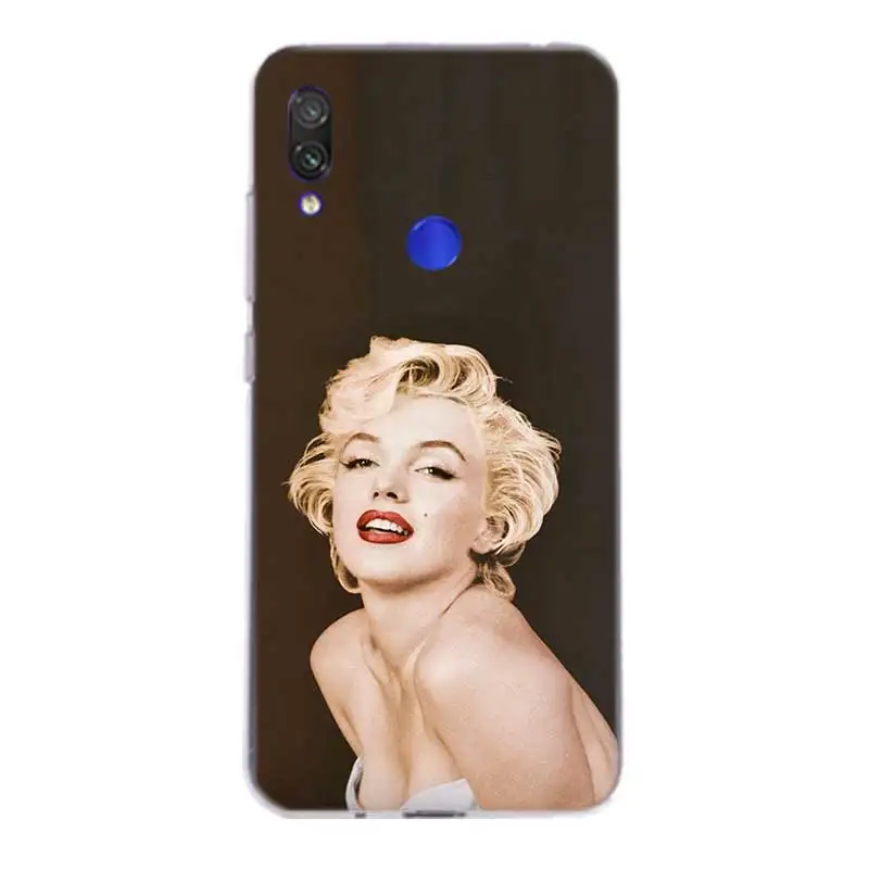 Силиконовый чехол Мэрилин Монро для Xiaomi Redmi Note 7 6 Pro 5 4 4X K20 7A Y3 S2 5A 6A Xiomi Pocophone F1 9T 9 SE 8
