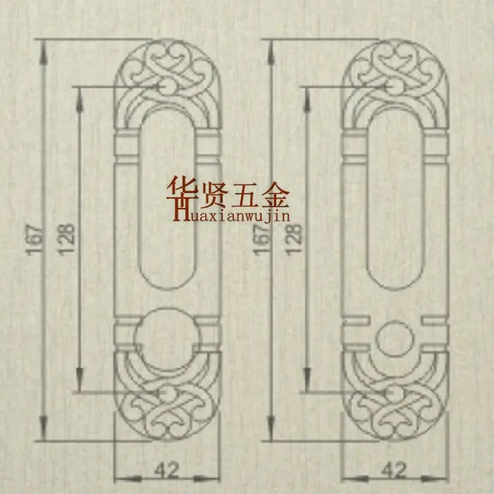 Аутентичные Тайвань topsystm Европейский античная медь замок раздвижные двери