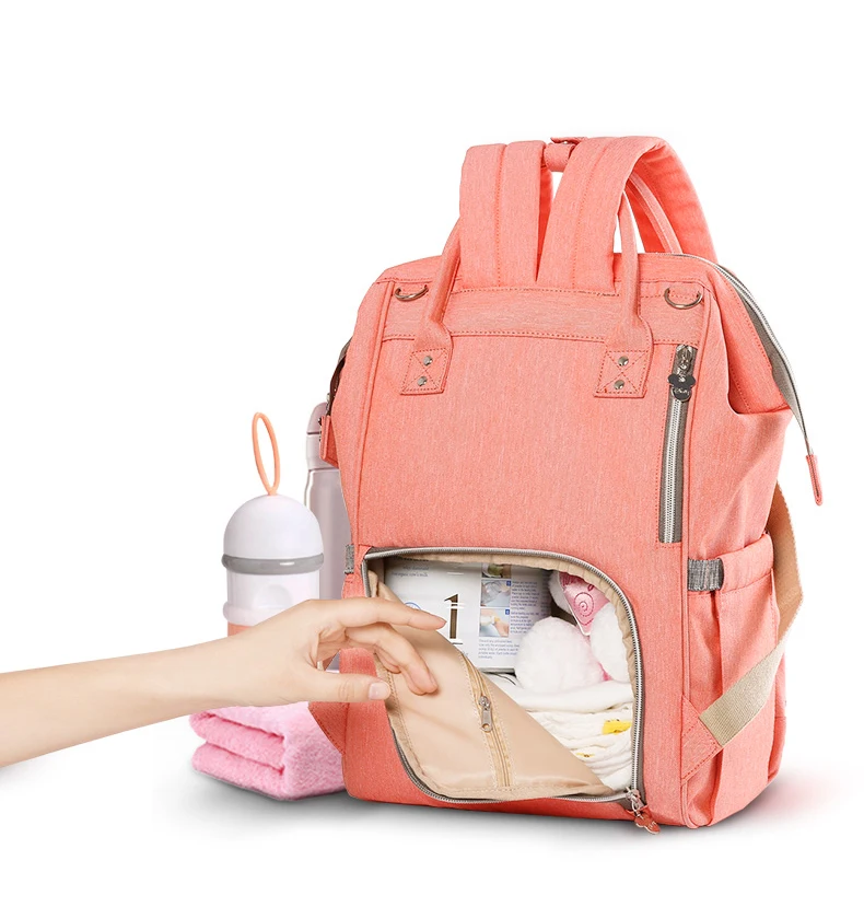 Disney Mommy сумка usb-обогреватель Оксфорд коляска сумка Многофункциональный рюкзак для матерей водонепроницаемый Мать пеленки мешок ребенка Микки Минни