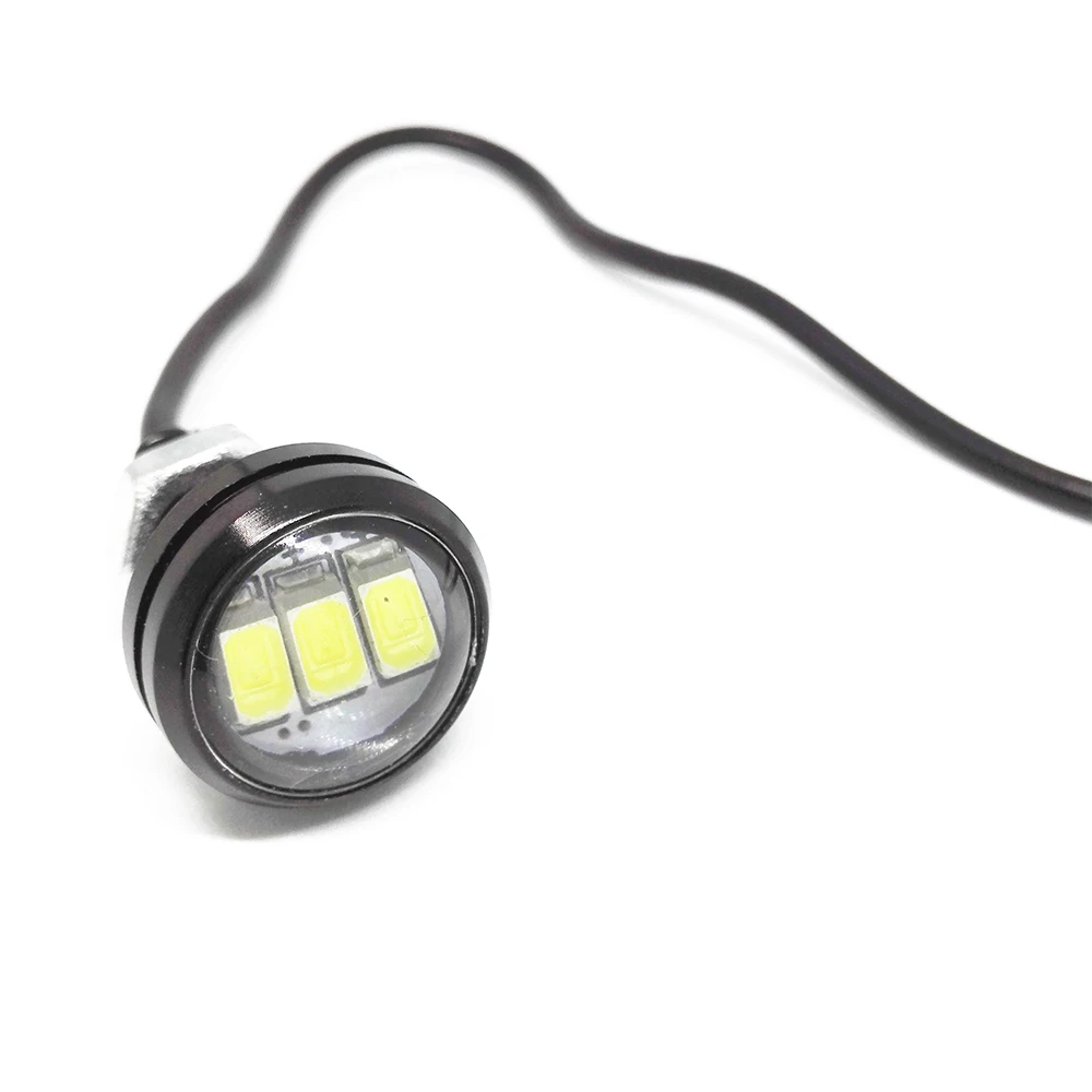 1 шт. 23 мм 3LED ДХО &quotОрлиный глаз&quot Дневной ходовой светильник заднего хода