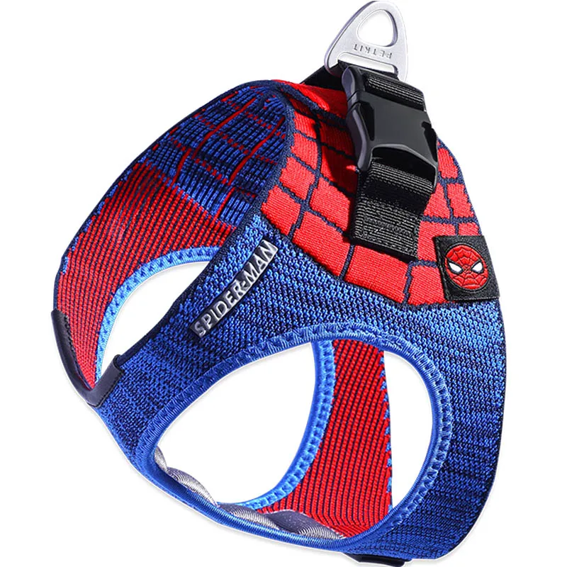 Spider man Petkit поводок для собак, жилет, не тянется, поводок для собак, мягкий Регулируемый для маленьких и больших, браслет для собак, Marvel, Мстители, товары для собак - Цвет: Spider man