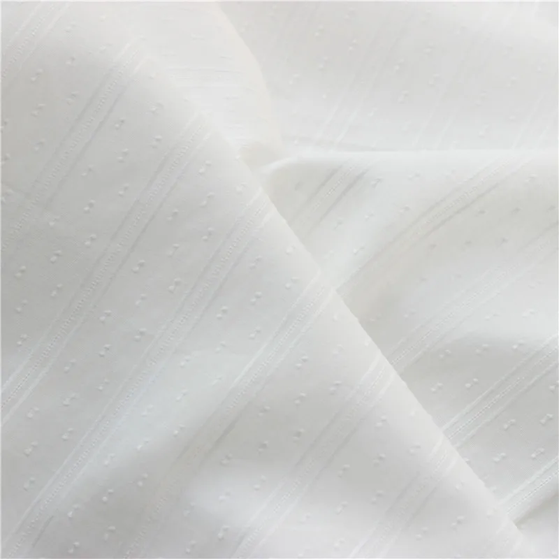 100X145CM белый хлопок цветочные жаккардовые ткани DIY Одежда детская одежда ткань