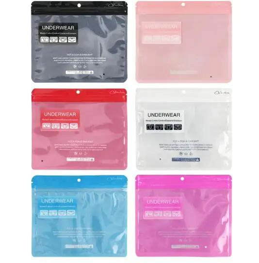 100 шт 15 5x18 см общее пластиковое мужское/женское нижнее белье Ziplock упаковочная